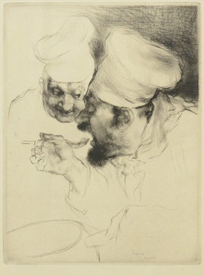 Lot 232 - Edmund Blampied, Le Chef d'Ouvre, and another etching
