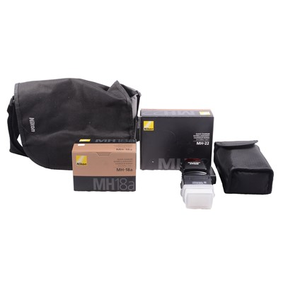 Lot 168 - An assortment of Nikon camera accessories