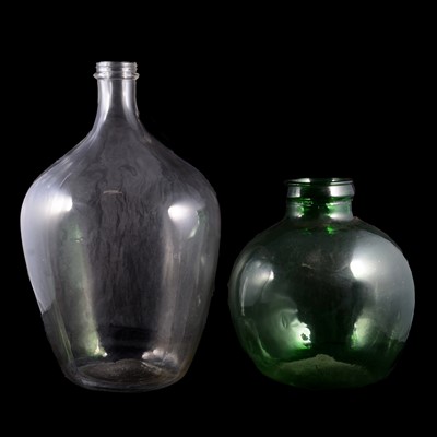 Lot 44 - Large vintage demijohn carboy vase, and a Viresa terrarium vase.