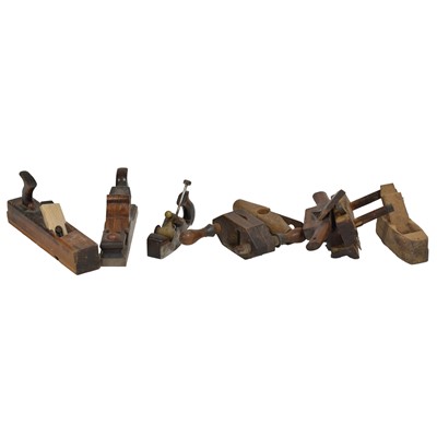 Lot 386 - Two large boxes of various antique hand planes