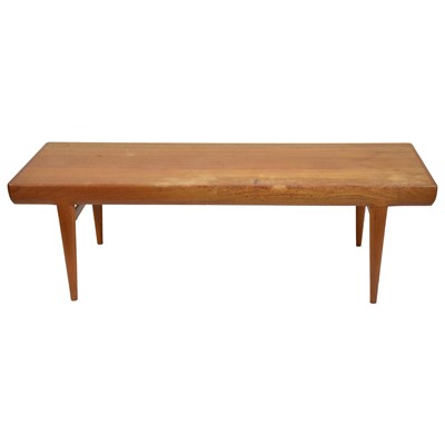 Lot 365 - A large mid-century teak coffee table by Silkeborg