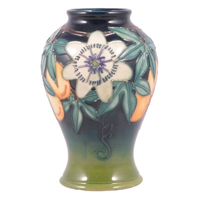 Lot 2 - Moorcroft vase, Passion fruit pattern