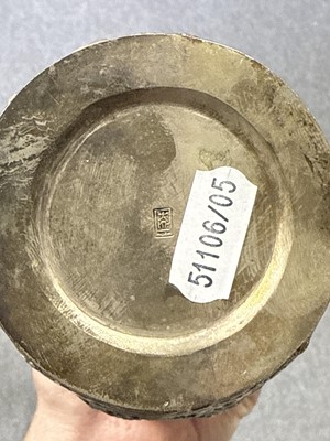 Lot 223 - Japanese white metal vase