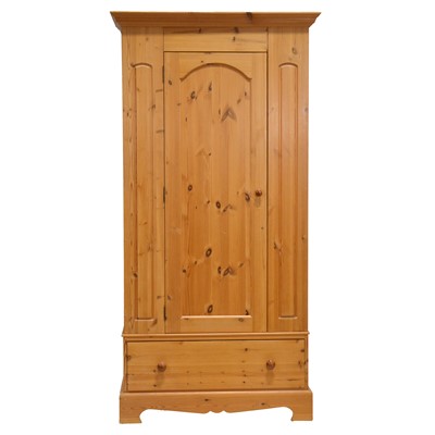 Lot 412 - Modern pine wardrobe