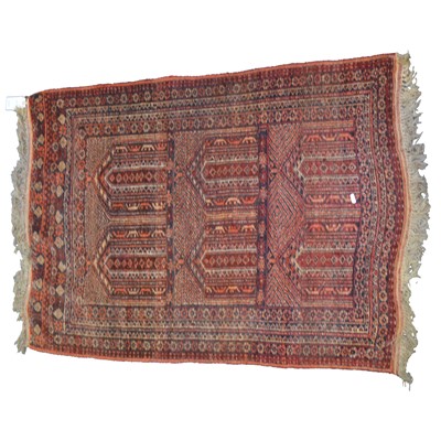 Lot 399 - Balouch rug and two other small rugs
