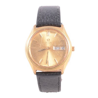 Lot 1023 - Omega - a gentleman's vintage quartz wristwatch.