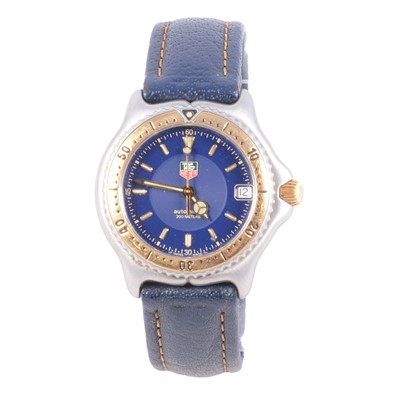 Lot 427 - TAG Heuer - a gentleman's S/EL Leather WI2251-KO bi-colour automatic wristwatch.