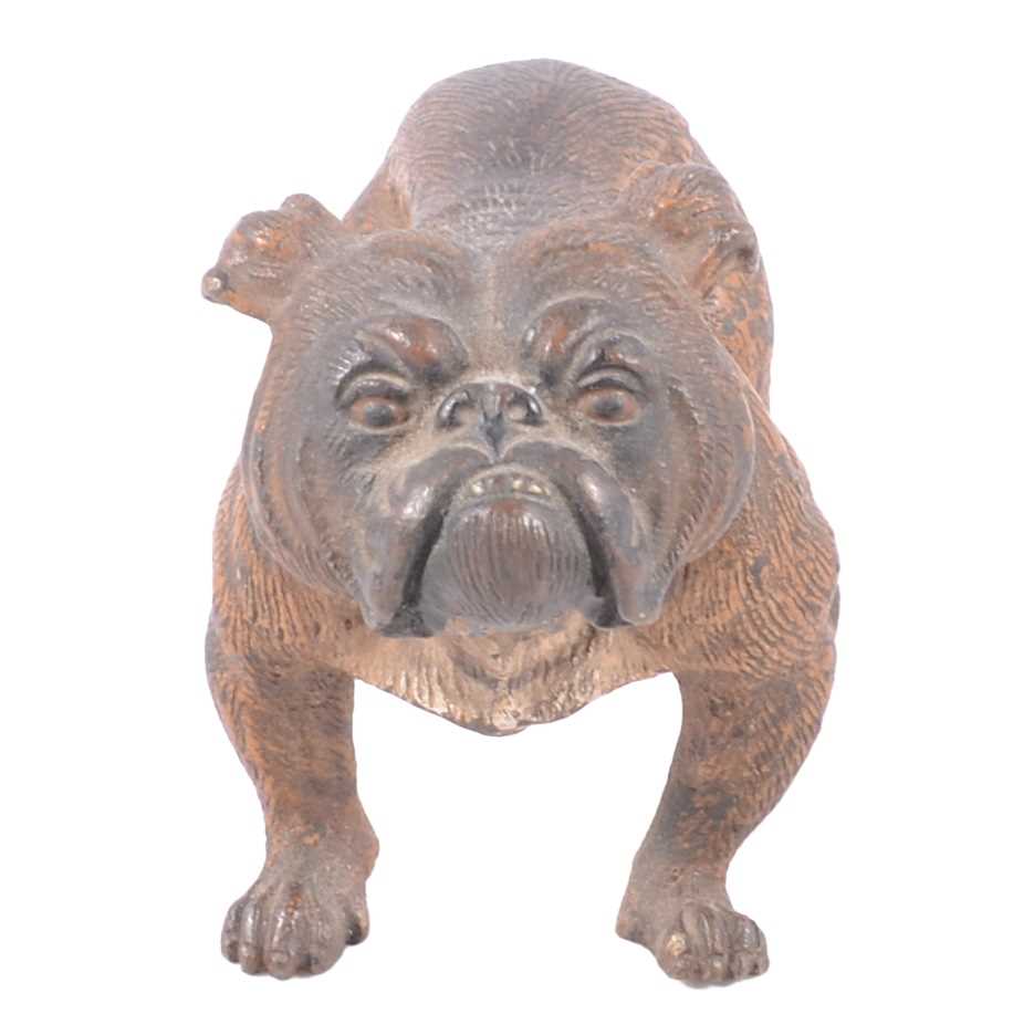 Lot 75 - Austrian cold painted bronze bulldog