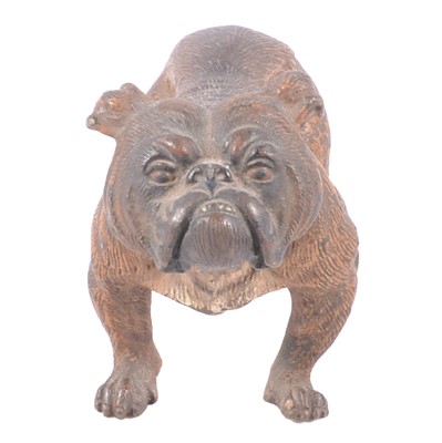 Lot 75 - Austrian cold painted bronze bulldog