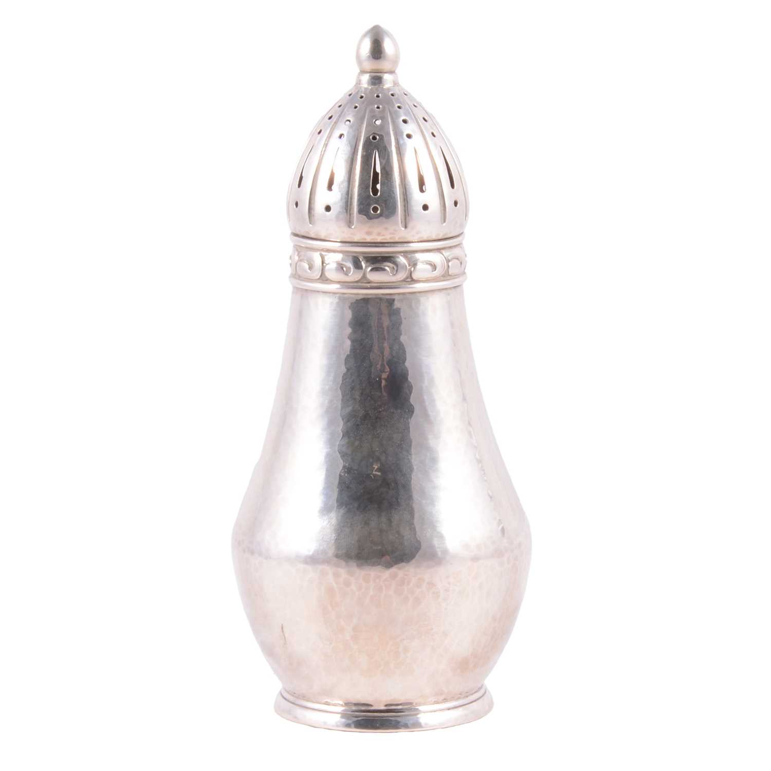 Lot 231 - Marius Hammer white metal sugar caster
