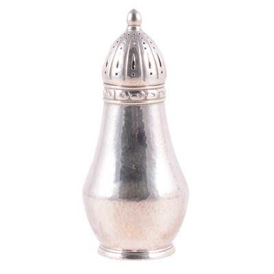 Lot 231 - Marius Hammer white metal sugar caster