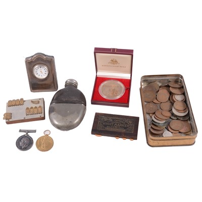 Lot 195A - Pair of World War I medals and sundries