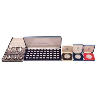 Lot 199 - Silver commemorative sets