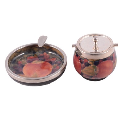 Lot 48 - Moorcroft Pottery, two 'Pomegranate' design pieces, 1920s