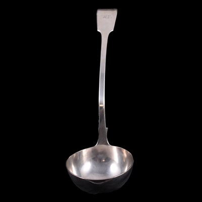 Lot 251 - Victorian silver soup ladle, Samuel Hayne & Dudley Cater, London 1845