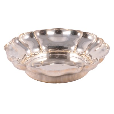 Lot 255 - A silver strawberry dish, Barker Ellis Silver Co, Birmingham 1994.