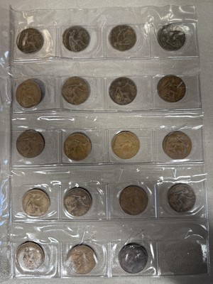 Lot 197 - Collection of British coins, some silver content.