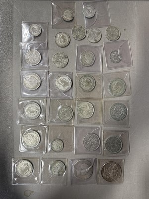 Lot 197 - Collection of British coins, some silver content.