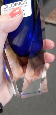 Lot 43 - Alessandro Mandruzzato for Murano - three 'Goccia' sommerso glass vases, and another vase.