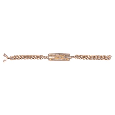 Lot 214 - Motorsport interest: Indianapolis 500, Team McLaren 1974-1976 identity bracelet