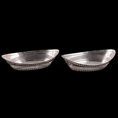 Lot 142 - Matched pair of silver baskets