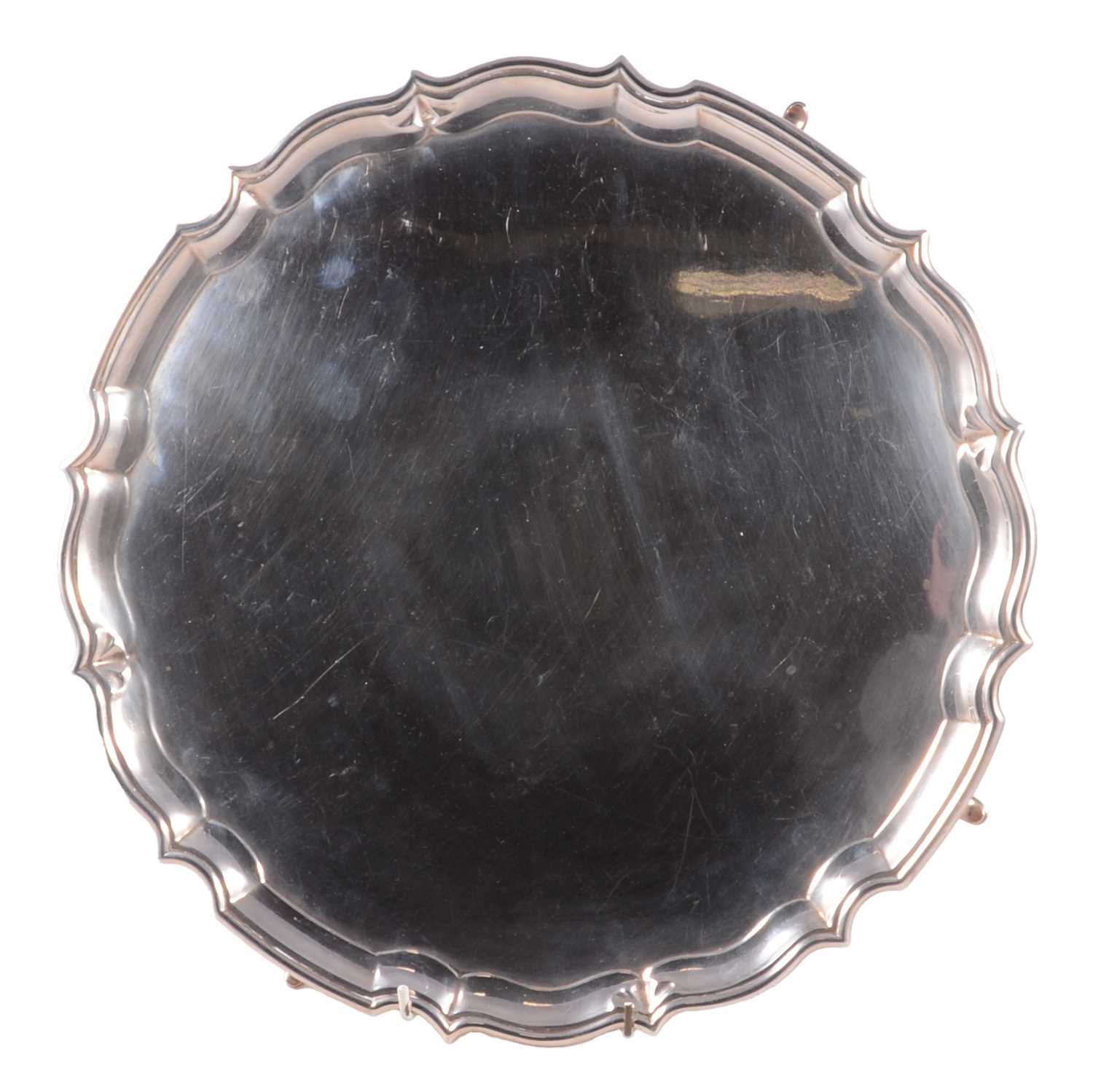 Lot 143 - Silver salver