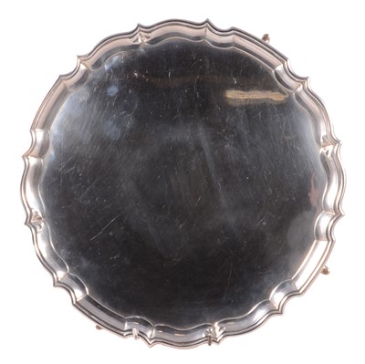 Lot 143 - Silver salver