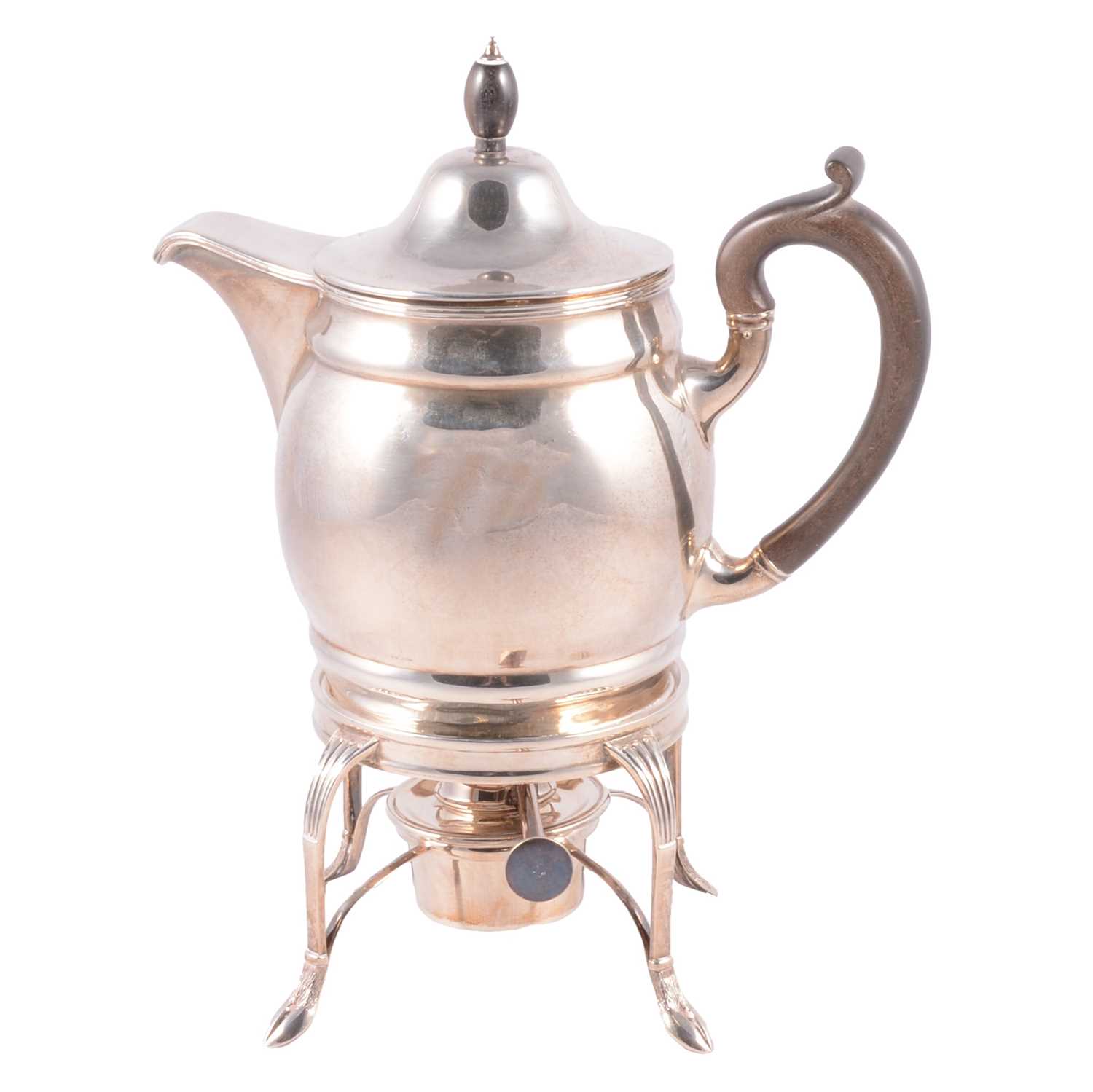 Lot 146 - Scottish silver coffee biggin on stand