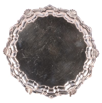 Lot 148 - Silver waiter
