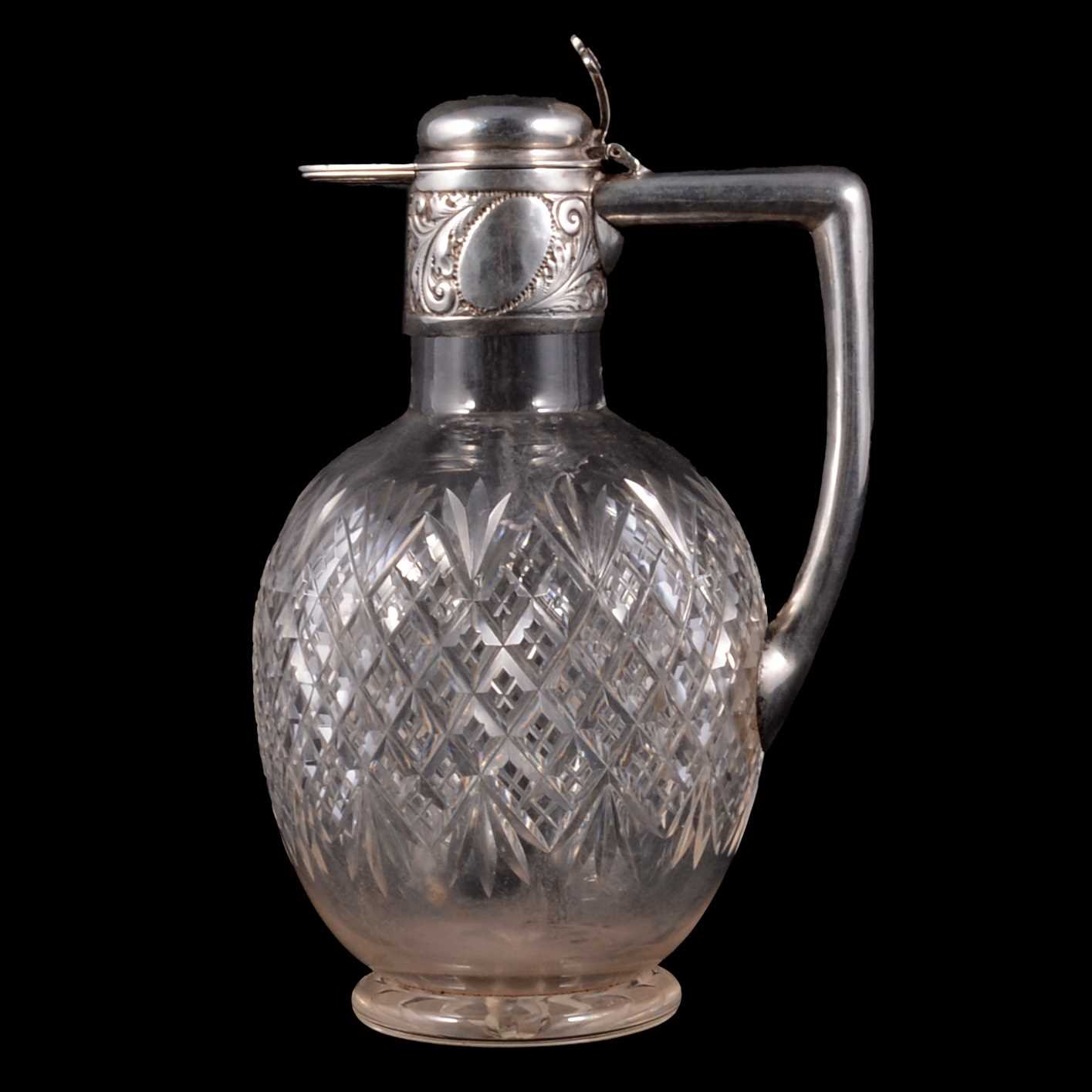 Lot 166 - Silver mounted claret jug