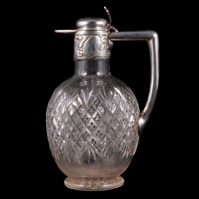 Lot 166 - Silver mounted claret jug