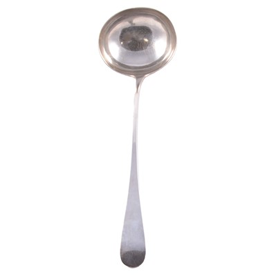 Lot 173 - Scottish silver soup ladle