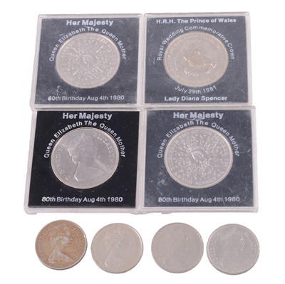 Lot 207A - One bag of coins and banknotes.