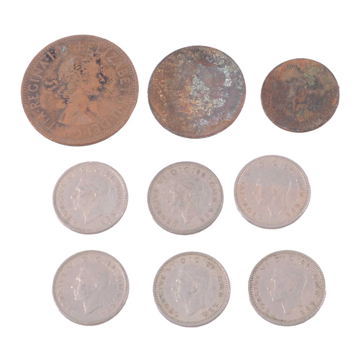 Lot 207 - One bag of British post-1947 pre-decimal coinage.