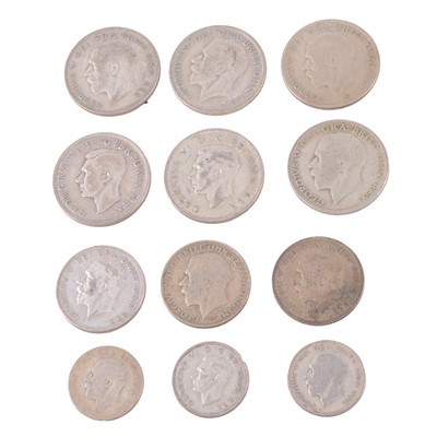 Lot 208 - Collection of 1920-1946 silver content coins.