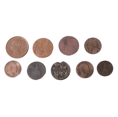 Lot 257 - A collection of 18th century and later coins.