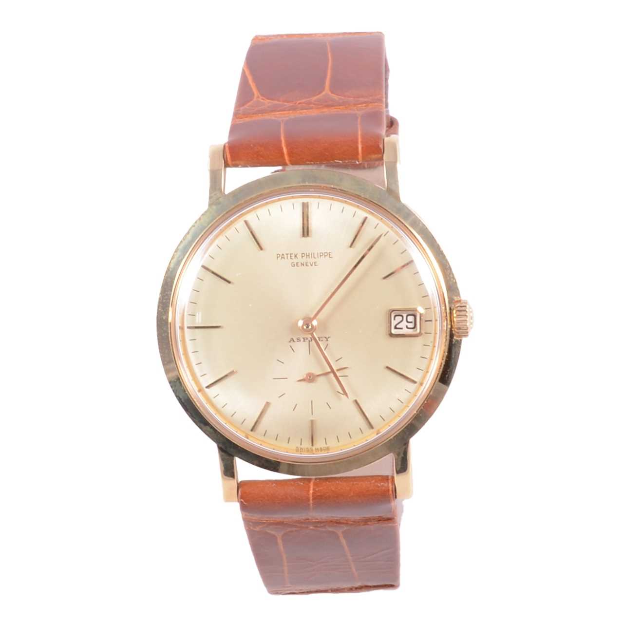 Lot 418 - Patek Philippe - a gentleman's 18 carat yellow gold wristwatch.