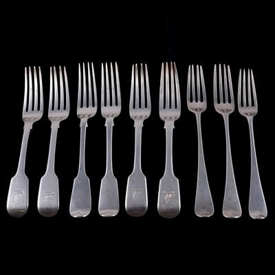 Lot 193 - Quantity of silver table forks