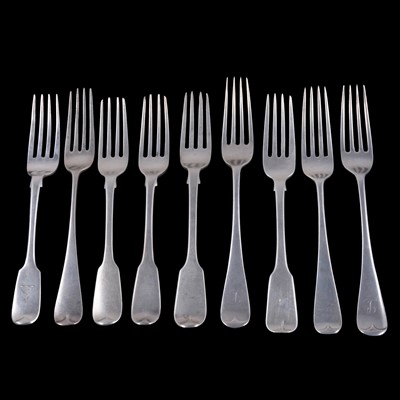 Lot 194 - Quantity of silver dessert forks