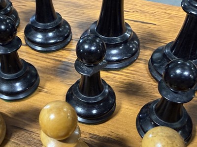 Lot 102 - J Jaques, The Staunton Chessmen, tournament set