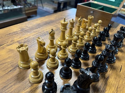 Lot 102 - J Jaques, The Staunton Chessmen, tournament set