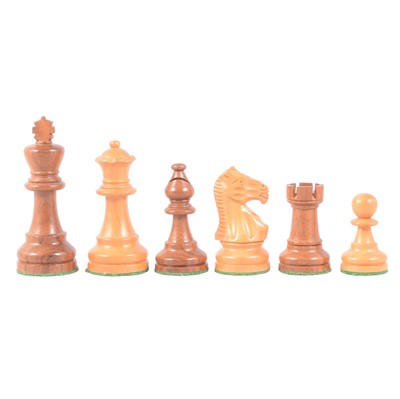 Lot 88 - English camphor wood chess set
