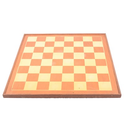 Lot 97 - English Staunton chess set, John Jaques & Son, and a board