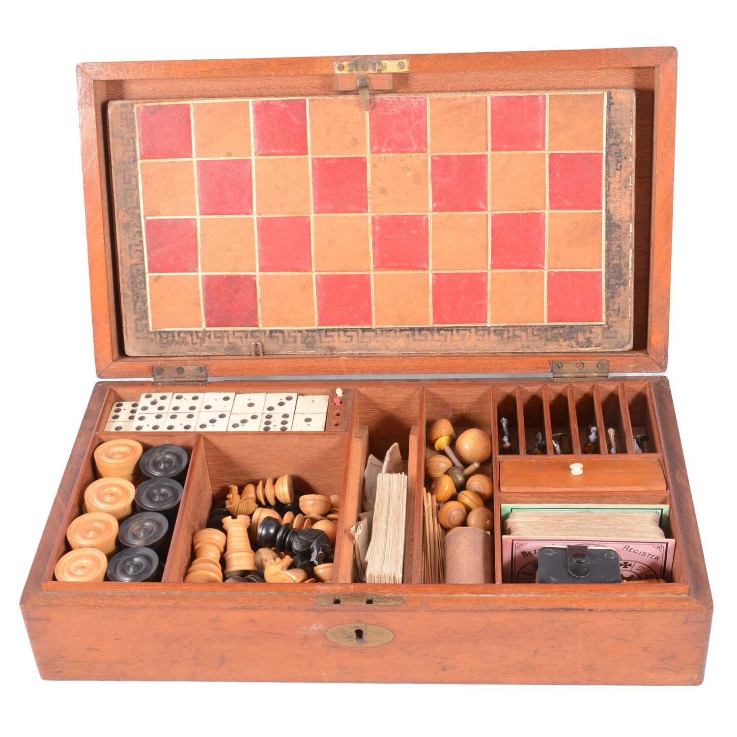 Lot 104 - Victorian games box