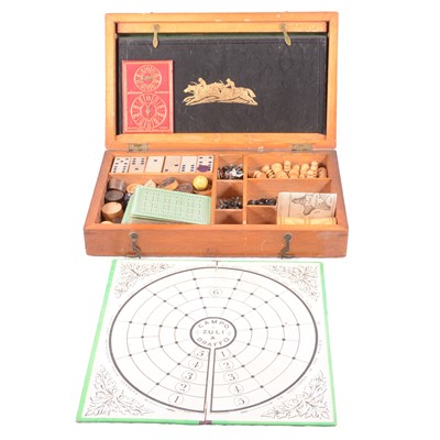 Lot 103 - Victorian games box