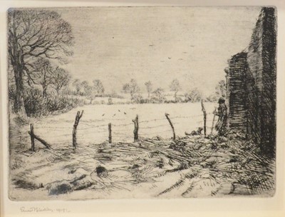 Lot 115 - Ernest Blailkley, four etchings