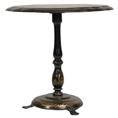 Lot 464 - Victorian papier-mache table