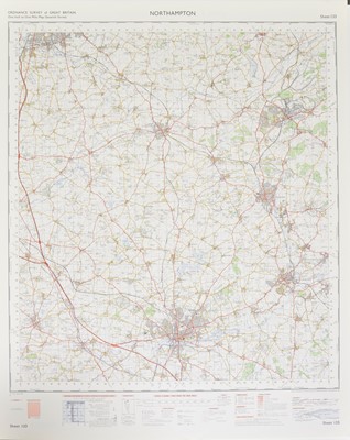 Lot 195 - Ordinance Survey Once-inch Seventh Series maps