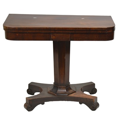 Lot 404 - Victorian rosewood card table