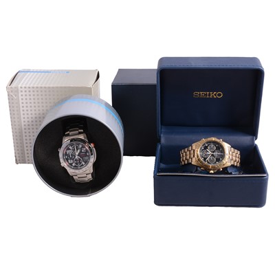 Lot 423 - Seiko and Casio - two gentlemen's quartz wristwatches.